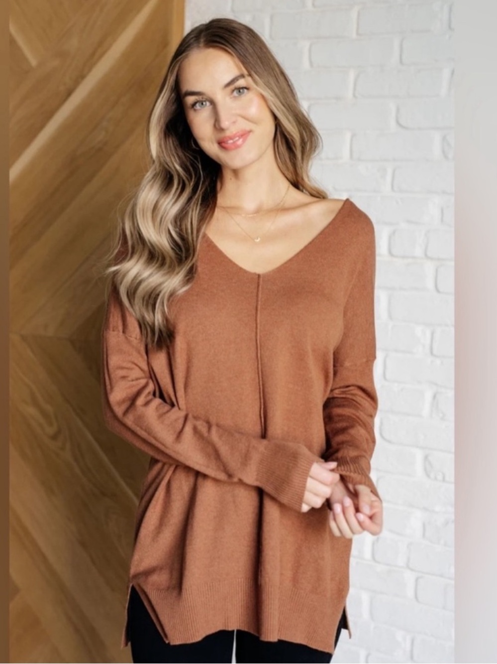 Vici Tan Dreamers Knit Sweater